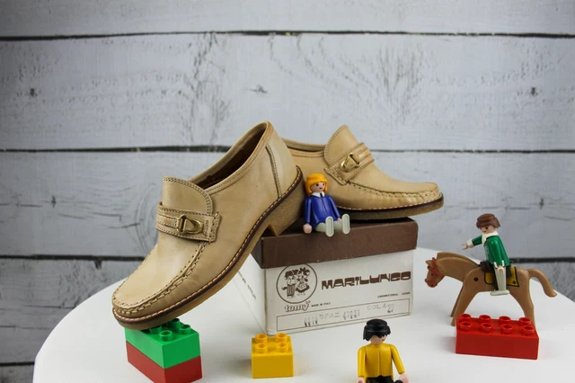 Scarpe Bambino Ragazzi Marilungo Tomy Tgl 29 1970er Anni Vero Vintage