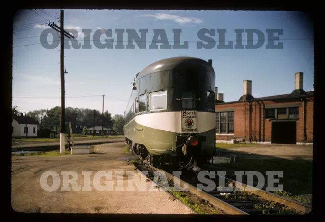 Orig 1955 Slide - Northern Pacific NP Observation Car North Coast Railroad RBK!