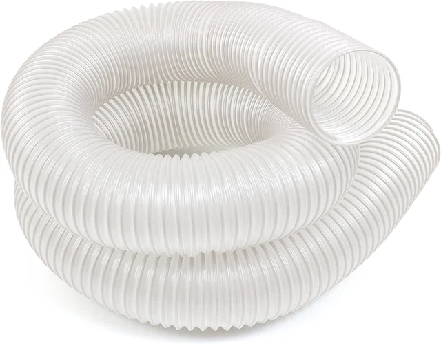 Universal Dust Extractor Hose 4 In. X 10 Ft. Flexible Transparent for System