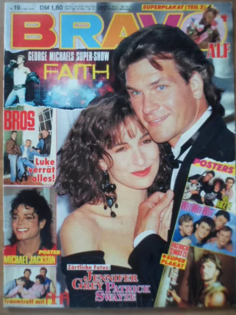 BRAVO 19 - 5.5. 1988 (1) Grey & Swayze George Michael Meat Loaf Eros Ramazzotti