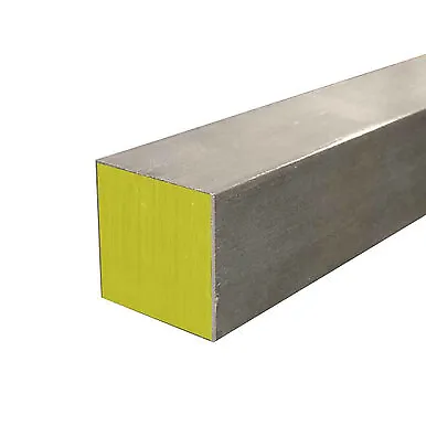 2" x 2" x 22", 316 Stainless Steel Square Bar, Cold Finished