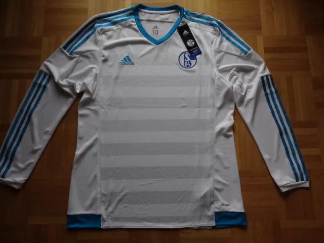 FC Schalke 04 Auswärts Trikot 2015 2016 Adidas Adizero weiß XXL ohne Sponsor