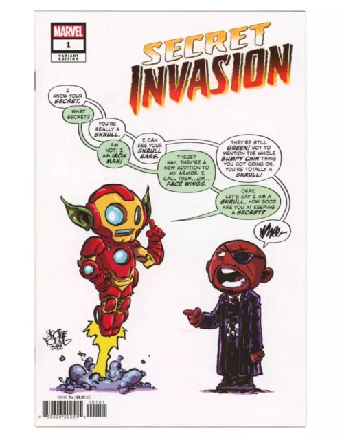 Marvel Comics SECRET INVASION (2022) #1 SKOTTIE YOUNG Variant Cover