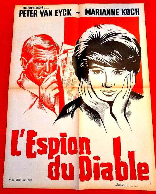 MX Affiche POSTER ORIGINAL 60x80 L ESPION DU DIABLE VAN EYCK CHRIST. LEE LITHO