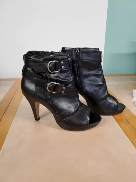 Madden Girl Dress Boot Heels With Open Toe Size 10