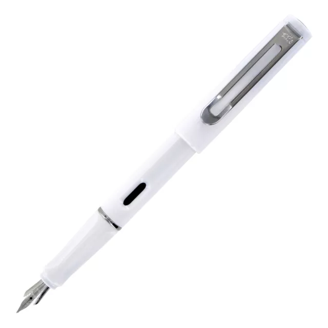 JinHao 599A Plastique Stylo Plume ,Moyen Pointe - Blanc