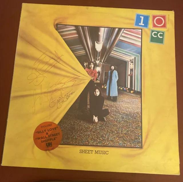 Graham Gouldman Lol Creme Plus………HAND SIGNED Autograph, 10CC Sheet Music