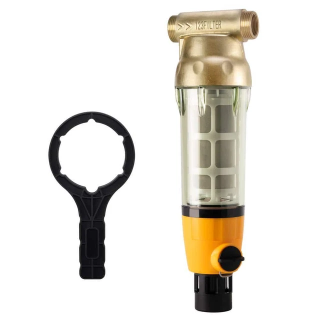 Filtro de agua de sedimentos giratorios reutilizable ISPRING 50 micras lavable con raspador