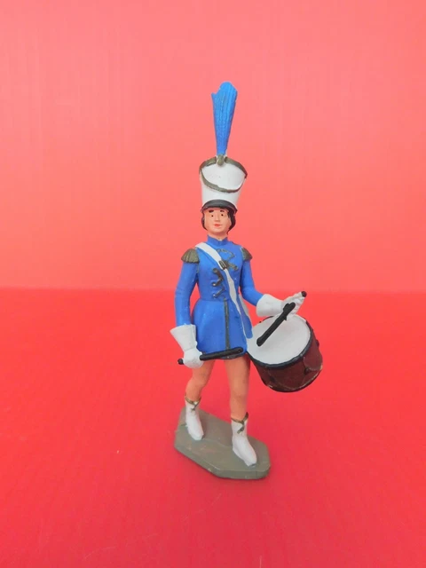 Figurines Starlux Cirque Série 69 – Majorette Clairon Bleu Ciel & Tambour Major Blanc