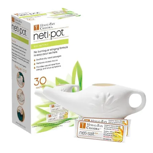 Eco Pot Neti Avec 30 Neti Sel Sachets 207ml Par Himalayan Institute