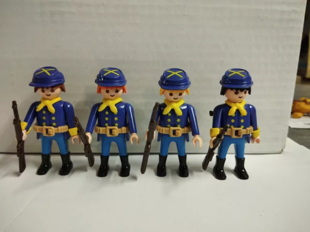 Lot Soldat Nordiste Acw Guerre De Sécession Western Playmobil