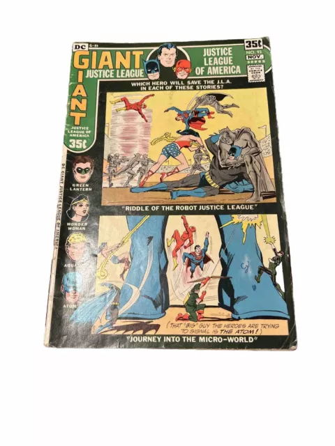 DC Giant Justice League #93 NOV 1971 Bronze Age FREE SHIP