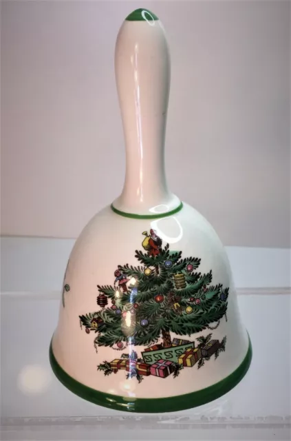 Spode Christmas Tree Bell, S3324-I, White, Porcelain Vintage