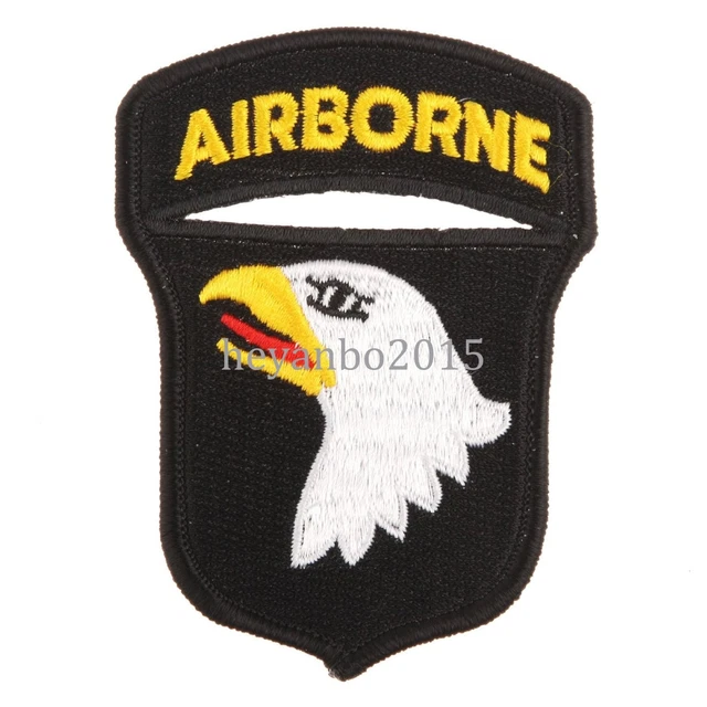 US ARMY 101ST AIRBORNE DIVISION UNIT Patch - OD Green/Black