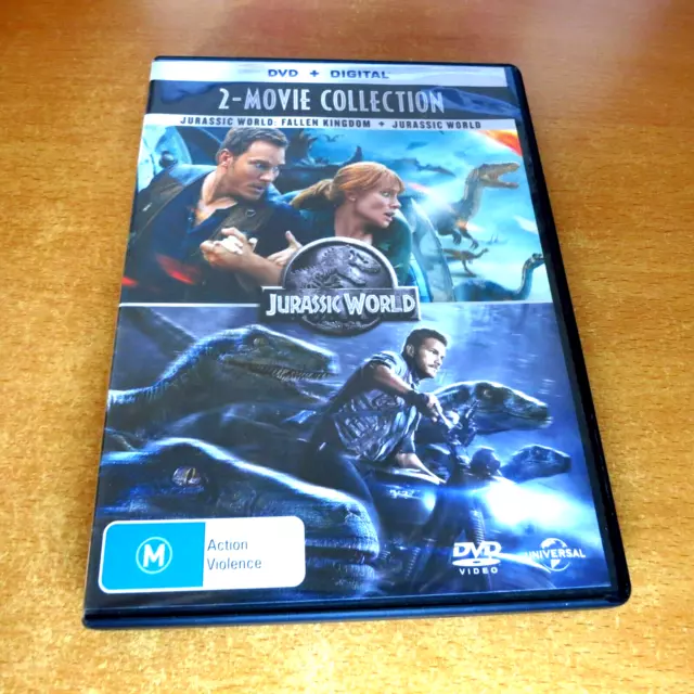 Jurassic World + Jurassic World : Fallen Kingdom ( Dvd , 2 Movie Set Region 4 )