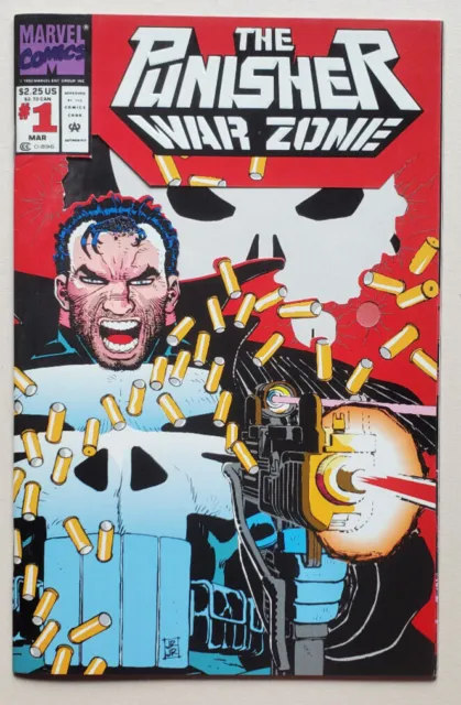 The Punisher War Zone #1 - (1992 Series Marvel) - Die-Cut Cover - VF+
