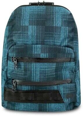 Skunk MINI Backpack Smell and Odor Proof w/ Combo Lock - Blue Plaid 2