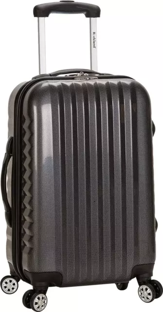 Hardshell Hardside Expandable Spinner Wheel Luggage, Carbon, Carry-On 20-Inch