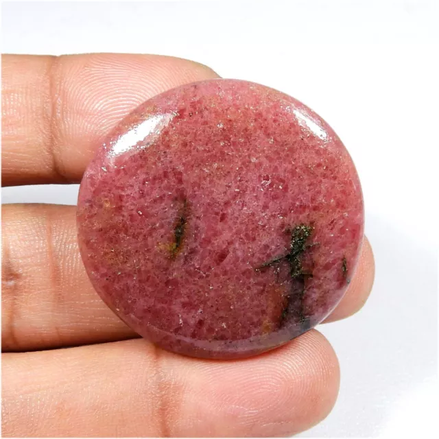 Rose Rhodonite Cristal Cabochon Rond Forme Libre Gemmes Naturelles 82 Cts RD-14