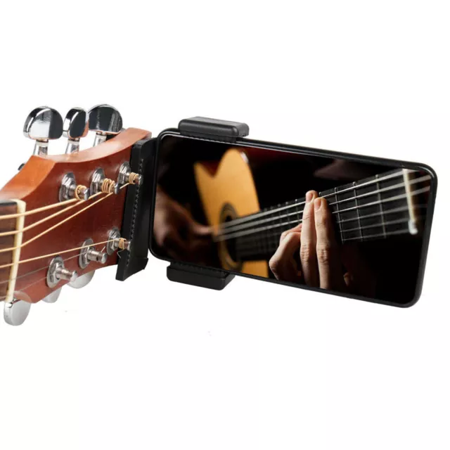 Gitarrenbass Kopf Telefonhalter Live Broadcast Halterung Clip Klemme für