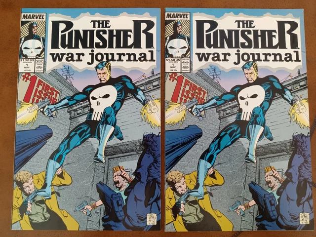 PUNISHER WAR JOURNAL #1 1988 Lot X2 Copies NM- Key Issue