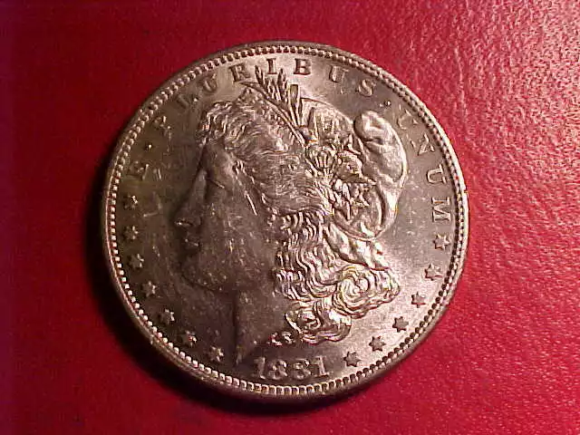 1881-S Morgan Sliver dollar - MID GRADE UNC - BLAST WHITE - BEAUTIFUL COIN!