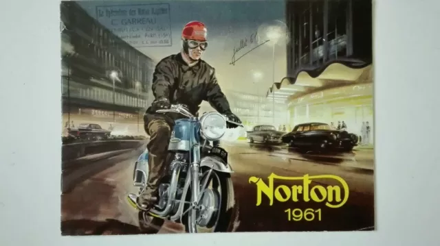 Prospectus Catalogue Brochure Motos NORTON 1961