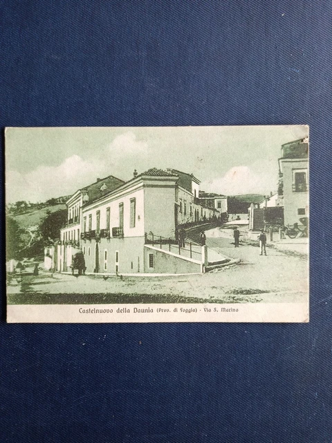 Cartolina  Castelnuovo Della Daunia - Via S.marino - Viaggiata 1930