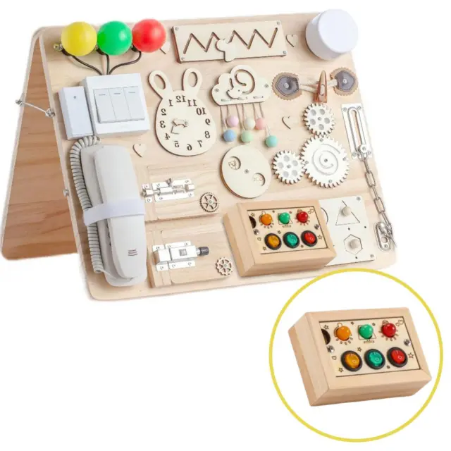 Lights Switch Busy Board Educational Development Toy Montessori Toys for