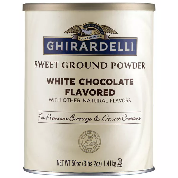 Ghirardelli 3.12 lb Sweet Ground White Chocolate Powder