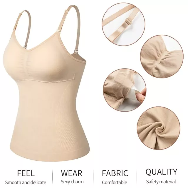 Women Full Shaper Slimming Vest Top Body Tummy Control Corset Seamless Shapewear 3