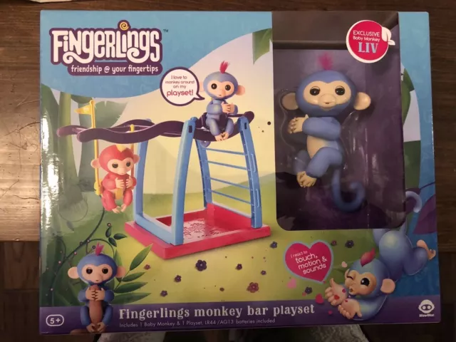 6. Fingerlings - Interactive Baby Monkey - Liv (Blue with Pink Hair) - wide 6