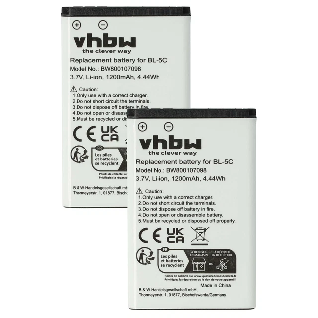 Batterie DuraPro A051 Pour Téléphones Fixes - Compatible Fritz!Fon C6, Snom M65, Telekom Sinus 806 (1400 MAh, 3.7V)
