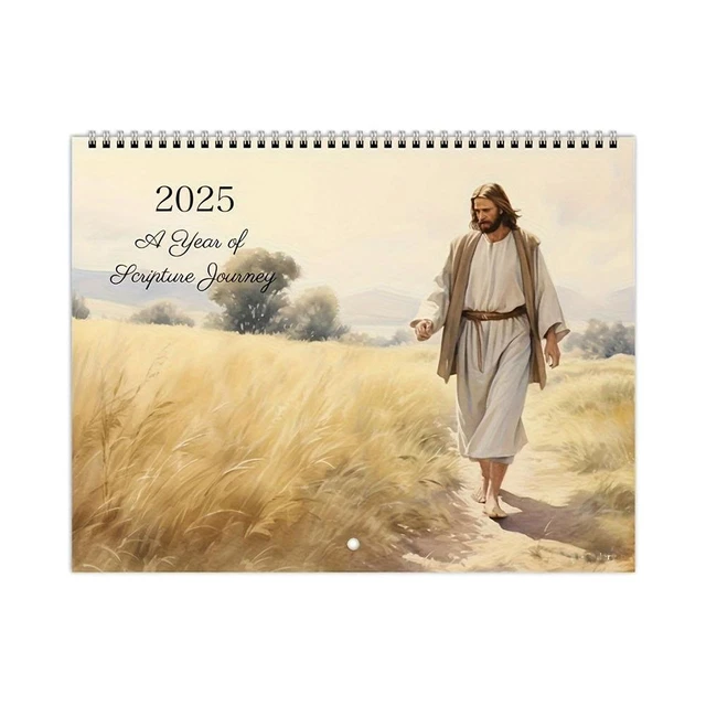 JESUS 2025 CALENDAR 2025 Christian Faith Monthly Calendar Ornament New