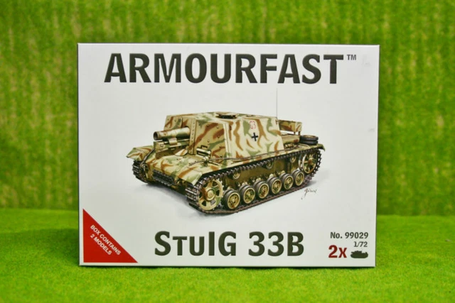 ARMOURFAST STUIG 33B x 2 Zweiter Weltkrieg Panzer 1/72 99029 EUR 8,48