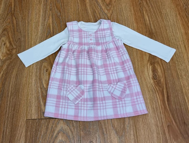 #32 Huge Bundle Of Baby Girls Clothes Age 9-12 Months Tops Leggings Dress Hoodie 3