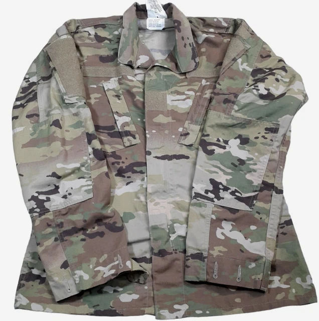 Army ACU Jacket Coat Small Regular Combat Uniform Camouflage Insect Repel NEW.