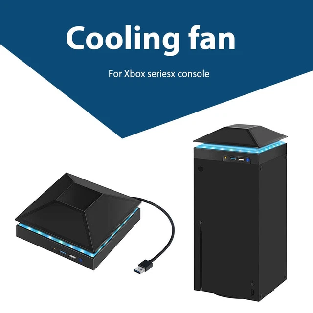 For Xbox Series X Game Console Cooling Fan Stand Top Dust Proof Cover 3 Speed Ad