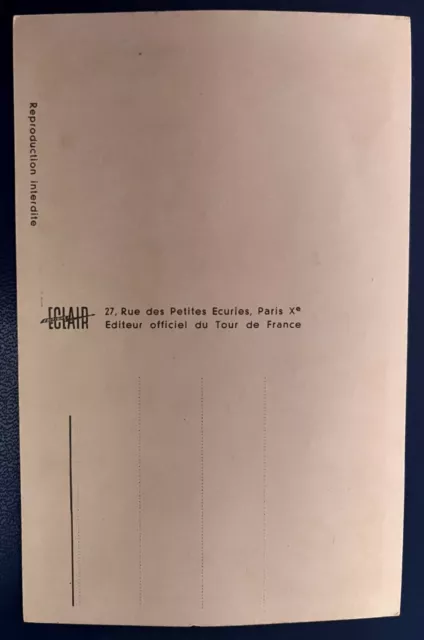 Tour De France 1950 Carte Postale Originale Coureurs Suisses Ferdi Kubler Rare 3