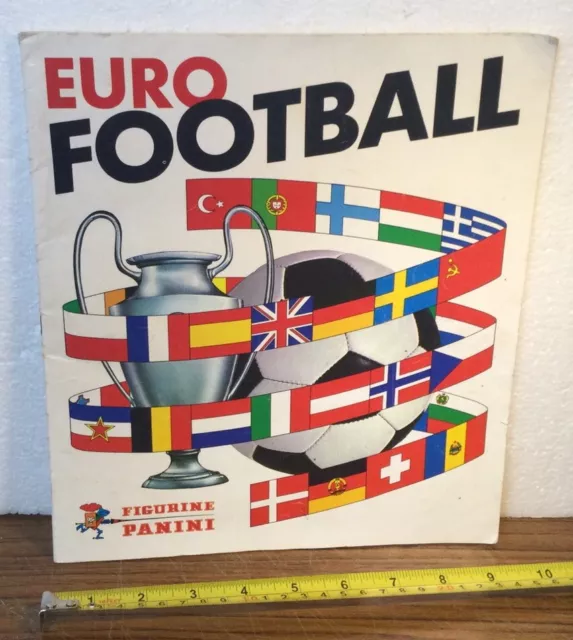 Panini Euro Football 1976-77 Sticker Album Book Approx. Half Full. See Pictures.