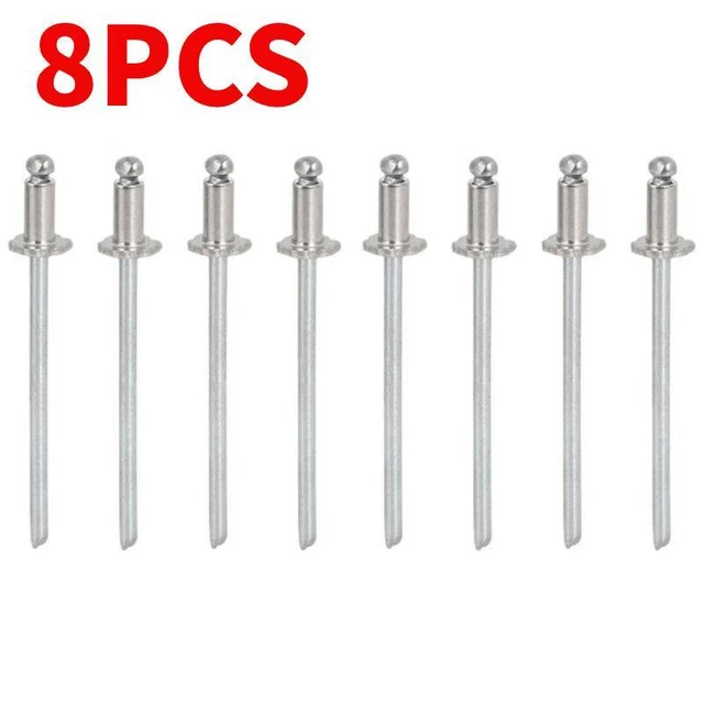 8pcs For Chrysler GM Ford AMC Cars Stainless Steel Rosette Rivets VIN Door Tag