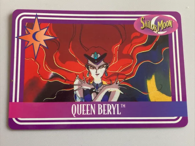 Sailor Moon Queen Beryl 28 Trading Card 8 1995 Bandai Vintage English Anime