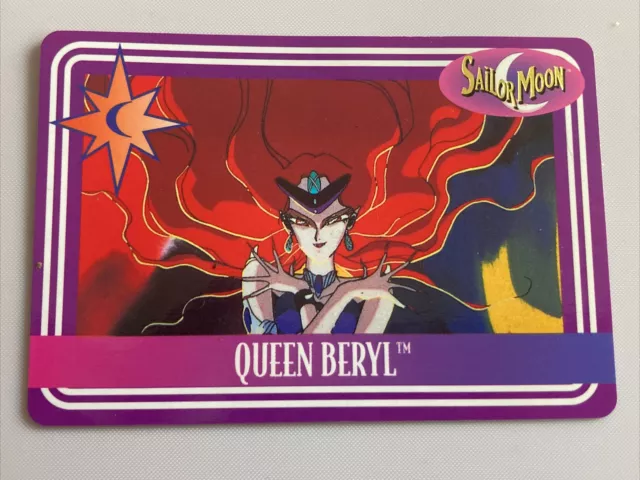Sailor Moon Queen Beryl 28 Trading Card 8 1995 Bandai Vintage English Anime