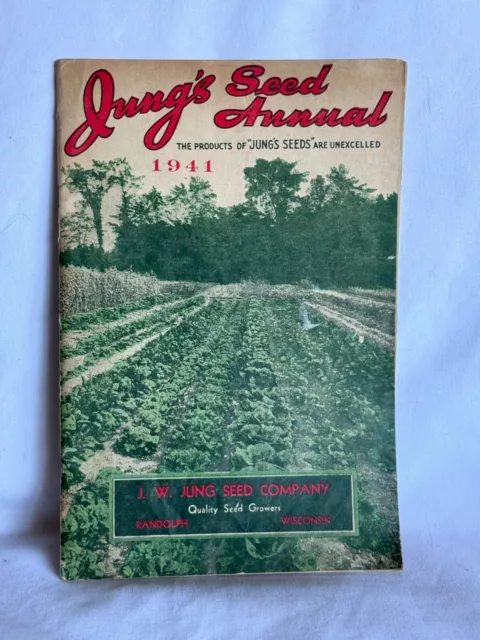 Vintage Jung's Seed Annual Catalog 1941 Randolph, WI Gardening Flowers Garden