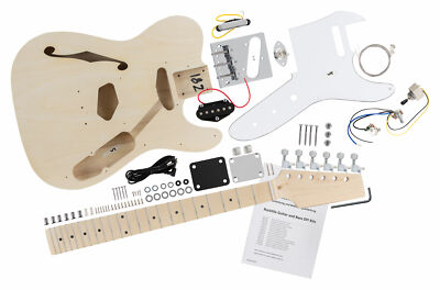 Rocktile Chitarra Elettrica Kit DIY Fai da te Single Cut Style Set Do It Yourself Tiglio 