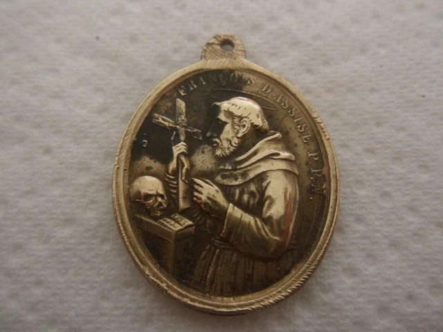 ANCIENNE MÉDAILLE RELIGIEUSE De Saint Luc et N Dame de CAMBRAI Icône