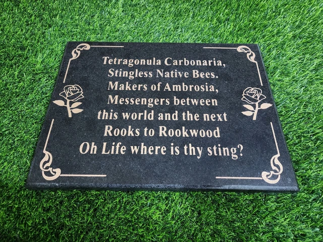 Handmade memorial grave stone black granite engraved flat plaque for cemetery
