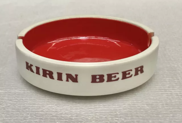 Vintage KIRIN BEER Ashtray Sakura China (Made in Japan) GUC!