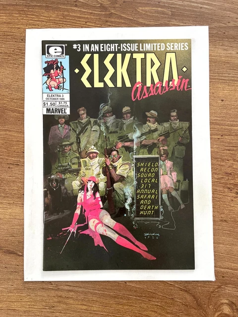 Elektra Assassin # 3 NM 1st Print Marvel Epic Comic Book Daredevil Miller 7 J837