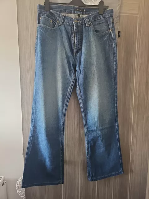 MENS GEORGE AT Asda Mid Blue Denim Bootfit Jeans Waist 34 Leg 31 3.99 PicClick UK